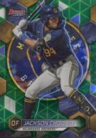 2023 Bowman's Best Top Prospects #TP10 Jackson Chourio Green Refractor Baseball Card