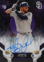 2019 Topps High Tek Autographs #FT Fernando Tatis Jr. Purple Baseball Card