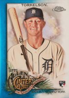 2022 Topps Allen & Ginter Chrome #208 Spencer Torkelson Blue Refractor Baseball Card