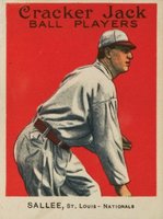 1914 Cracker Jack #123 Slim Sallee Baseball Card