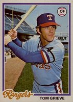 1978 Topps #337 Tom Grieve Baseball Card