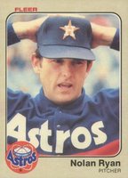 1983 Fleer #463 Nolan Ryan Baseball Card