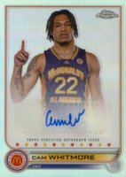 2022 Topps Chrome Mcdonald's All-American Autographs #CACW Cam Whitmore Basketball Card