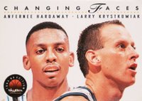 1993 Skybox Premium  #310 Anfernee Hardaway/Larry Krystkowiak Basketball Card