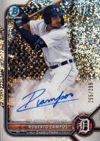 2022 Bowman Chrome Prospect Autographs #CPARCS Roberto Campos Speckle Refractor Baseball Card