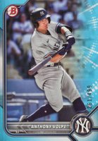 2022 Bowman Draft #BD68 Anthony Volpe Sky Blue Baseball Card