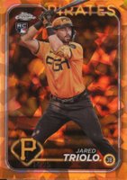 2024 Topps Chrome Sapphire #281 Jared Triolo Orange Baseball Card