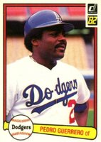 1982 Donruss #136 Pedro Guerrero Baseball Card