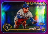 2024 Topps Chrome #120 Bobby Witt Jr. Pink Refractor Baseball Card