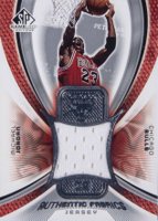 2005 SP Game Used Authentic Fabrics #AF-MJ Michael Jordan Basketball Card