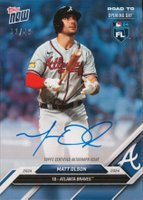 2024 Topps Now Road to Opening Day Autograph #MOA Matt Olson Blue Baseball Card