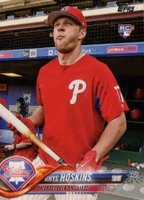 2018 Topps #259 Rhys Hoskins Red Shirt Baseball Card
