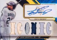 2016 Topps Triple Threads Autograph Relic #KGM Ken Griffey Jr. Sapphire Baseball Card