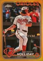 2024 Topps Chrome Update #USC200 Jackson Holliday Gold Refractor Baseball Card