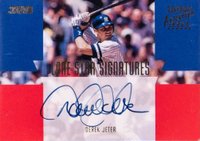 2001 Stadium Club Lone Star Signatures #LS2 Derek Jeter Baseball Card