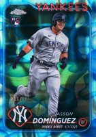 2024 Topps Chrome Update #USC70 Jasson Dominguez Aqua/Blue Lava Lamp Baseball Card