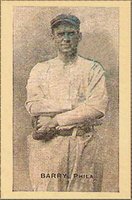 1911 Baseball Bats Hand Cut # Jack Barry Baseball Card
