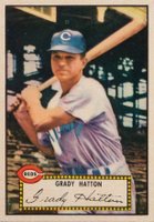1952 Topps #6 Grady Hatton Red Back Baseball Card