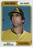 1974 Topps #387s Rich Morales San Diego Baseball Card