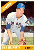 1966 Topps #447 Dick Ellsworth Photo is Ken Hubbs Baseball Card