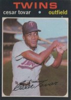 1971 O-Pee-Chee #165 Cesar Tovar Baseball Card