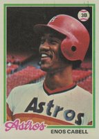 1978 Topps #132 Enos Cabell Baseball Card