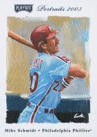 2003 Playoff Portraits #82 Mike Schmidt Baseball Card