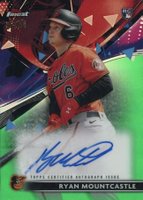 2021 Topps Finest Finest Autographs #RM Ryan Mountcastle Green Refractor Baseball Card