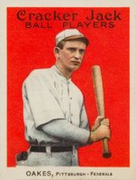 1914 Cracker Jack #139 Rebel Oakes Baseball Card
