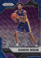 2016 Panini Prizm #131 Brandon Ingram Blue Wave Prizm Basketball Card
