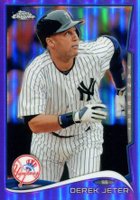 2014 Topps Chrome #56 Derek Jeter Running-Purple Refractor Baseball Card