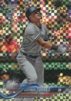 2018 Topps Chrome Update #HMT80 Gleyber Torres X-Fractor Baseball Card