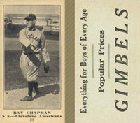 1916 Gimbels #29 Ray Chapman Baseball Card