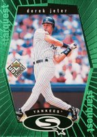 1999 Upper Deck Choice Starquest #SQ4 Derek Jeter Green Baseball Card