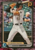 2024 Bowman Draft #BDC22 Konnor Griffin Chrome-Fuchsia Lunar Refractor Baseball Card