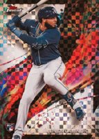 2024 Topps Finest #24 Junior Caminero Checkerboard Refractor Baseball Card
