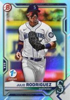 2021 Bowman Draft #BD145 Julio Rodriguez Sky Blue Baseball Card