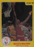 1986 Star Court Kings #21 Moses Malone Basketball Card