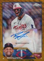 2023 Topps Chrome Update Autograph #ACRL Royce Lewis Gold Wave Baseball Card