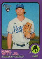 2022 Topps Heritage #520 Bobby Witt Jr. Chrome-Hot Box Refractor Baseball Card