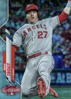 2020 Topps Update #U4 Mike Trout Rainbow Foil Baseball Card