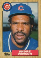 1987 Topps Traded Tiffany #27T Andre Dawson Baseball Card