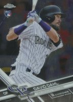 2017 Topps Chrome #186 David Dahl Baseball Card