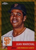 2022 Topps Chrome Platinum Anniversary #67 Juan Marichal Gold Wave Refractor Baseball Card
