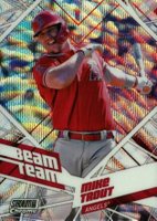 2021 Topps Stadium Club Chrome Beam Team #BTC2 Mike Trout Wave Refractor Baseball Card
