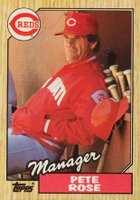 1987 Topps Tiffany #393 Pete Rose Baseball Card