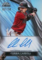 2024 Topps Chrome Black Autographs #CCA Corbin Carroll Refractor Baseball Card