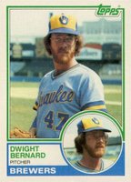 1983 Topps #244 Dwight Bernard Baseball Card