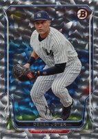 2014 Bowman #1 Derek Jeter Silver Ice Baseball Card