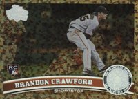 2011 Topps Update #US234 Brandon Crawford Cognac Diamond Anniversary Baseball Card